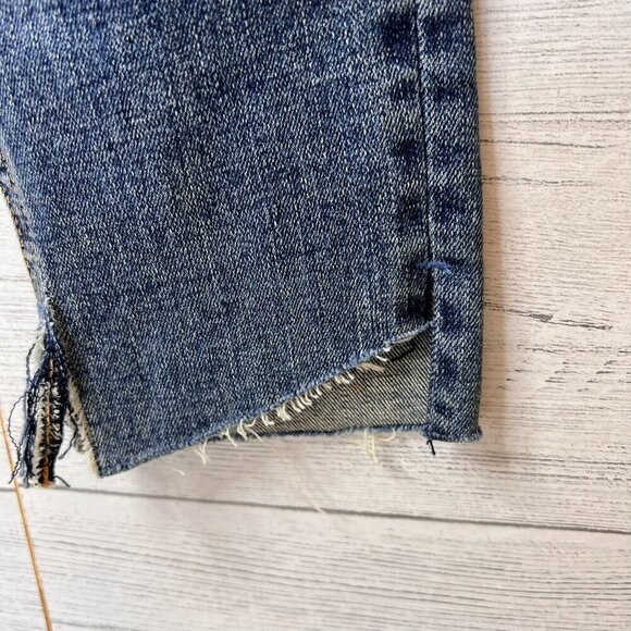 Rag & Bone Jeans Womens Size 26 Ankle Skinny in Clean Commodore Raw Hem & Slit - Picture 6 of 16